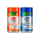 Kit 1 Pote Extrato de Laranja Moro, Cromo, Café Verde 3x1 e 1 Pote Colágeno Tipo 2 Não Desnaturado, Magnésio, MSM, 3x1 UC2, Denavita