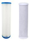 Kit 1 Refil Plissado Lavável + 1 Carvão Ativado Cloro Branco