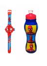 Kit 1 Relógio Digita Projetor Homem Aranha + 1 Garrafa Spider Man 450ml Kit 1 Relógio Digita Projetor Homem Aranha + 1 Garrafa Spider Man 450ml