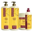 Kit 1 Shamp 1 Cond 1 Banho 1L + 1 Biottano 500ml Tutano Bio Extratus