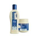 Kit 1 Shampoo 1 Banho creme Brilho Natural Neutro 250 ml Bio Extratus