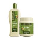 Kit 1 Shampoo 1 Banho creme Tratamento restaurador Pós Quimica 500 ml