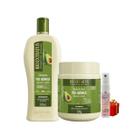 Kit 1 Shampoo 1 Banho creme Tratamento restaurador Pós Quimica 500 ml + Presente Lourre 15ml