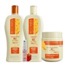 Kit 1 Shampoo 1 Condicionador 1 Banho creme Mel Nutritivo 500 ml + Presente Lourre 15ml