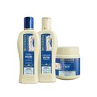 Kit 1 Shampoo 1 Condicionador 1 Banho creme Neutro 250 ml Bio Extratus