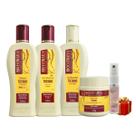 Kit 1 Shampoo 1 Creme silicone 1 Condicionador 1 Banho creme Tutano 250 ml Bio Extratus + Presente Lourre 15 ml