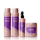 Kit 1 Shampoo 500ml + 1 Condicionador 500ml + 1 Máscara 400g + 1 Spray Leave In 230ml Voga Matizapró