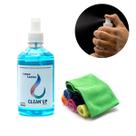 KIT 1 SPRAY LIMPA LENTES 500ml + 2 FLANELA 15x15cm