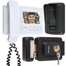 Kit 1 Vídeo Porteiro Interfone IVR 4 + 1 Fechadura FX1500 INTELBRAS IVR4 FX 1500