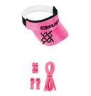 Kit 1 Viseira de Corrida e 1 Cadarço Elástico HUPI Pink