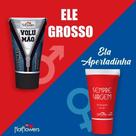 Kit 1 volumão intensificador de macho 25gr + 1 sempre virgem 25g