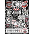 Kit (10) - 10 Combo - Cartela De Adesivos Personalizados Time - Futebol Moto Caminhão Super Qualida
