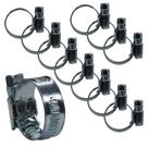 KIT 10 Abraçadeira 14X22mm rosca sem fim para tubo cilíndrico