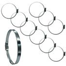 KIT 10 Abraçadeira 79X95mm regulável para mangueira de gás