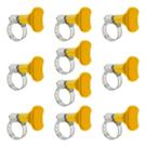 Kit 10 Abraçadeira De Mangueira Aço Inox Borboleta Regulável Kit 10 Abraçadeira De Mangueira Aço Inox Borboleta Regulável