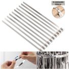Kit 10 Abraçadeira Metálica Zip Tie Termotape 35cm Em Aço