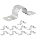 Kit 10 Abraçadeira Tipo U De Aço Fixação De Canos Tubos 1/2" 20mm