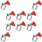 Kit 10 Abracadeiras Aco Carbono Borboleta fita 9mm 12x16mm