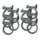 Kit 10 Abraçadeiras Mangote 48 X 56 Mm Esp. 32 Mm Fixação Londribor