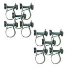 Kit 10 Abraçadeiras Mangote Aço Galvanizado 20x25mm 20mm de Largura Londribor