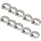 Kit 10 Abraçadeiras Reguláveis 12x16mm Lubefer