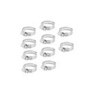 Kit 10 abraçdeiras rosca sem fim, 13mm a 19mm Kit 10 abraçdeiras rosca sem fim, 13mm a 19mm