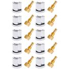 Kit 10 Acabamento de Registro 1/2 3/4 e 1 Polegada C50 Cromado Pressão Gaveta Padrão Fabrimcar
