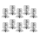Kit 10 Acabamento Registro padrão Docol C42 Metal Gaveta Pressão