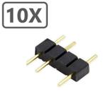 Kit 10 Adaptador ARGB 3 Pinos Macho Para Macho 5V Led
