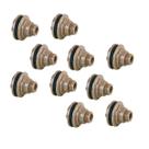 Kit 10 Adaptador Com Flange Soldavel Marrom 32x1 Caixa