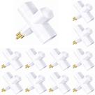 Kit 10 Adaptador de Tomada T Benjamim 2P+T 10A MarGirius