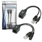 Kit 10 Adaptador Injetor POE Macho Femêa 10/100 Para Cftv Kit 10 Adaptador Injetor POE Macho Femêa 10/100 Para Cftv