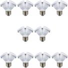Kit 10 adaptador receptaculo bocal soquete duplo e27 para 2 lampada