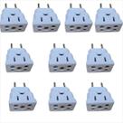 Kit 10 Adaptador T Beijamin Para Microondas Secador 20a bob esponja 3 pinos fino flexivel