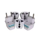 Kit 10 Adaptador Tomada Universal 10A Bivolt Europeu Brasil