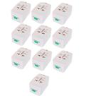 Kit 10 Adaptador Tomada Universal Eua Europa