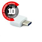 Kit 10 Adaptador Usb-C Usb 3.0 com Função OTG, Branco