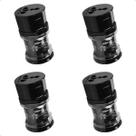 Kit 10 Adaptadores Tomada Universal Padrão EU e BR Oex CP100