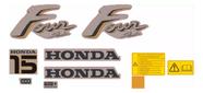 Kit 10 Adesivos Compatível Motor de Popa Honda 15HP Four