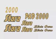 Kit 10 Adesivos Compatível Stara Pad 2000 Ouro