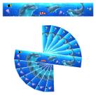 Kit 10 Adesivos Vinílico Proteção Borda Piscina Golfinho 100cm X 20cm