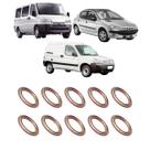 Kit 10 Anel Bujão Vedação Carter Cobre Peugeot Citroen 14mm