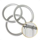 Kit 10 Argola Branca Cortina Varão 28mm Simples Comum Ilhós
