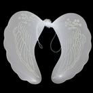 Kit 10 Asa de Anjo Branco/Preto com Glitter Para Carnaval Festa Fantasia Cosplay