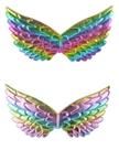 Kit 10 Asas Infantil De Anjo Unicórnio Metalizada Festas