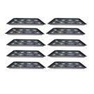 Kit 10 Assadeiras Bandeja Forno GN 8 Cavidades pra Ovos e Hambúrguer
