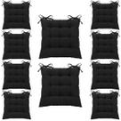 Kit 10 assentos futon p cadeira sofa poltrona sofa banco banqueta pallet cheia futton 40x40 preto Kit 10 assentos futon p cadeira sofa poltrona sofa banco banqueta pallet cheia futton 40x40 preto
