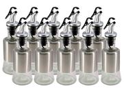 Kit 10 Azeiteiro Vinagreiro Recipiente em Vidro e Inox com Bico Dosador