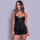 Kit 10 Baby Doll Bojo Canelado Atacado Renda Pijamal Liganete