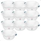 Kit 10 Bacia Plastica Para Limpeza e Uso Geral Hydrus Transparente 5L Sanremo